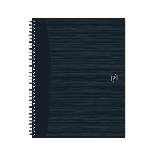 Oxford - Blocco a spirale Origin A4+ linea 140 pagine 90gr nero