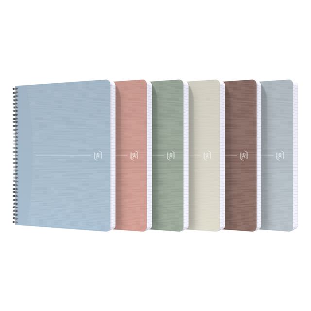 Oxford - Spiralblock My Rec'Up A4-Linie 180 Seiten 80gr sortiert
