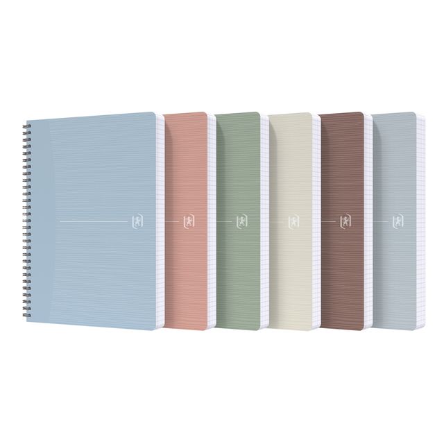 Oxford - Spiral pad My Rec'Up A5 line 180 pages 80gr assorted