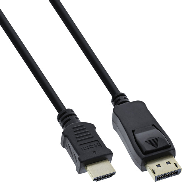 InLine - Cable Displayport HDMI 4K M/M 2 metros negro