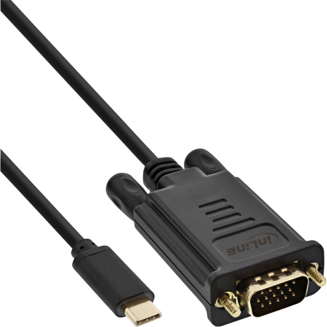 InLine - Cable USB-C VGA 3.1 M/M 2 metros negro
