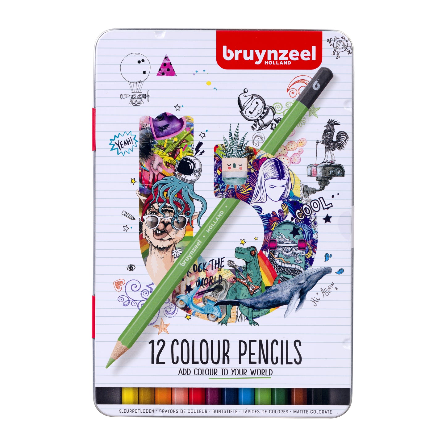 Bruynzeel - Set de lápices de colores de 12 piezas surtidos | 6 piezas