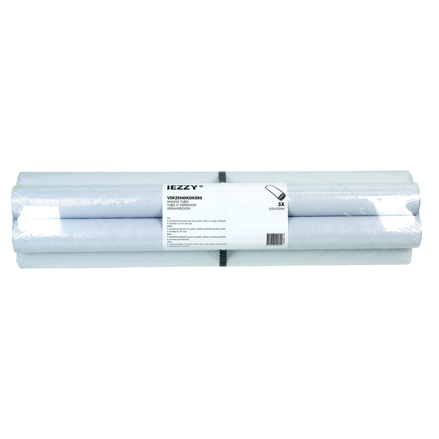 IEZZY - Tubo di spedizione A1 650x50mm incl. tappi 5 pezzi