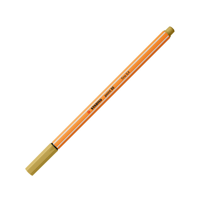 Stabilo - Fineliner Spitze 88/66 feines Khaki | 10 Stück