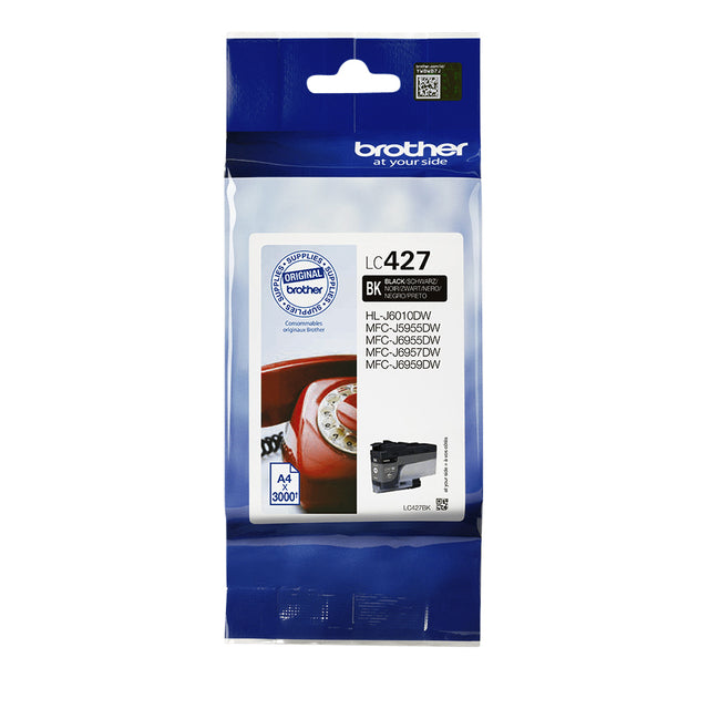 Brother - Cartuccia d'inchiostro LC-427BK nero | 5 pezzi