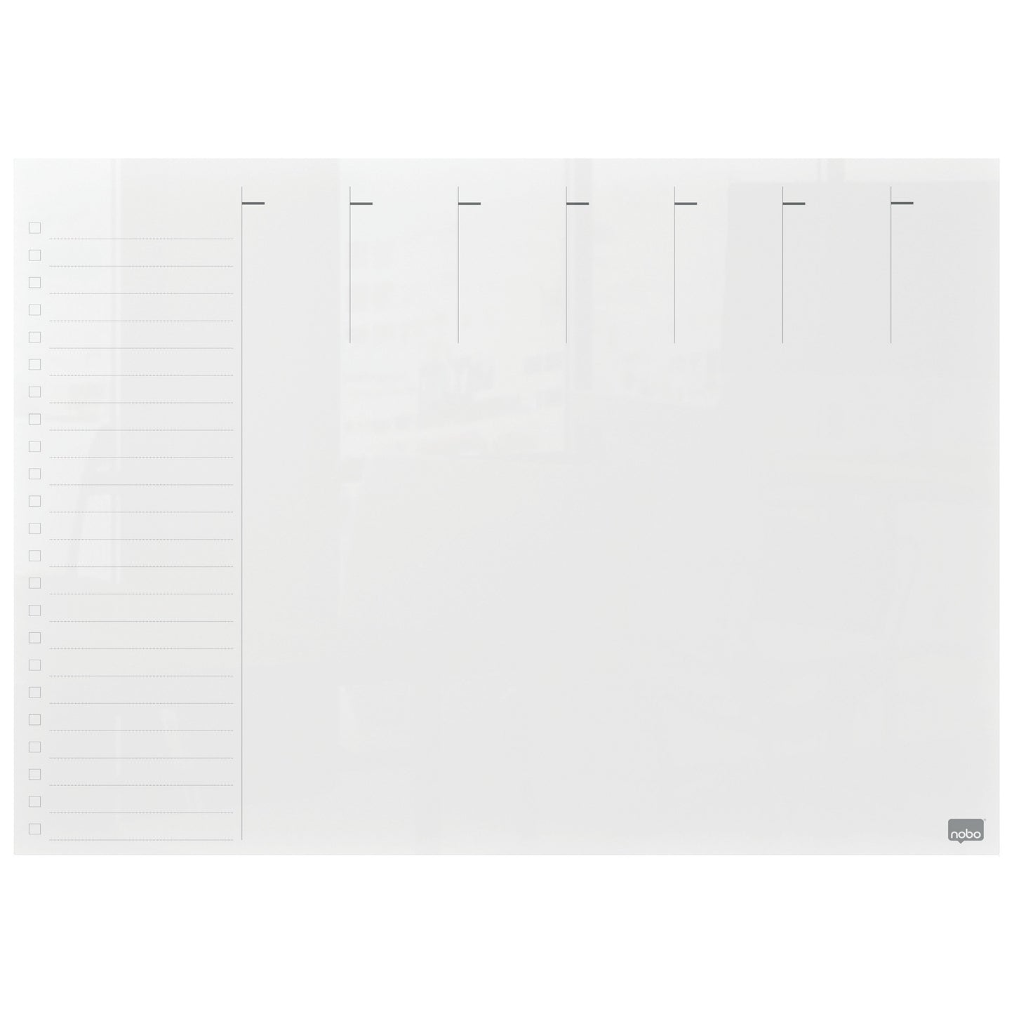 Nobo - Wochenplaner transparentes Acryl A4