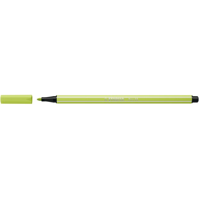 Stabilo - Pennarello 68/14 tocco medio di lime | 10 pezzi
