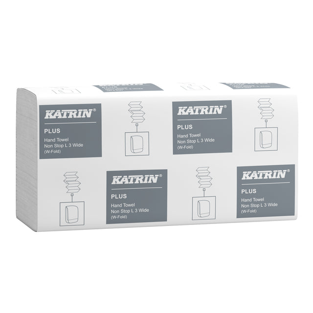 Katrin - Towel Plus w-fold 3-layer 240x320mm 25x90 sheets white 61563