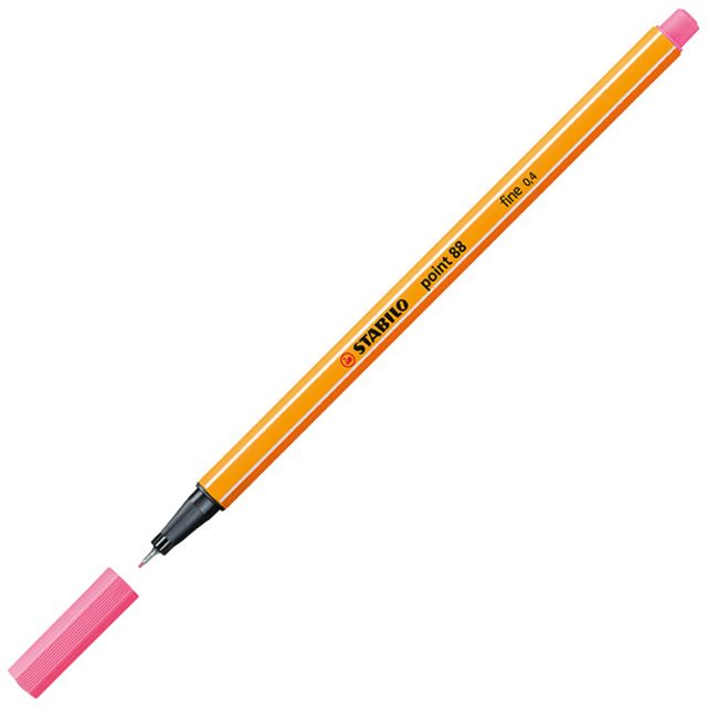 STABILO - Fineliner pointe 88/29 rose fin | 10 pièces