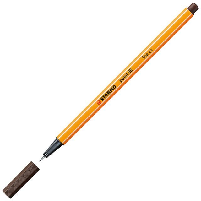 Stabilo - point 88, premium fineliner 0.4 mm, amber, per stuk