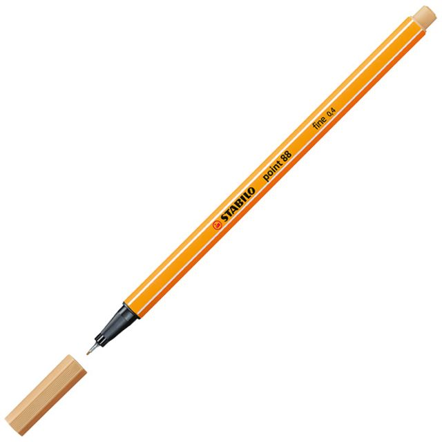 STABILO - Fineliner point 88/88 ocra chiaro fine | 10 pezzi