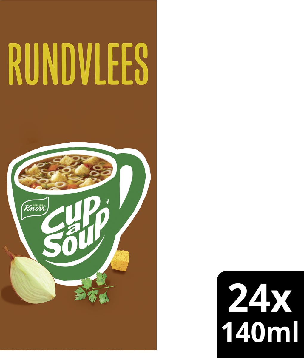 Cup A Soup - Cup-a-Soup rundvlees, pak van 24 zakjes