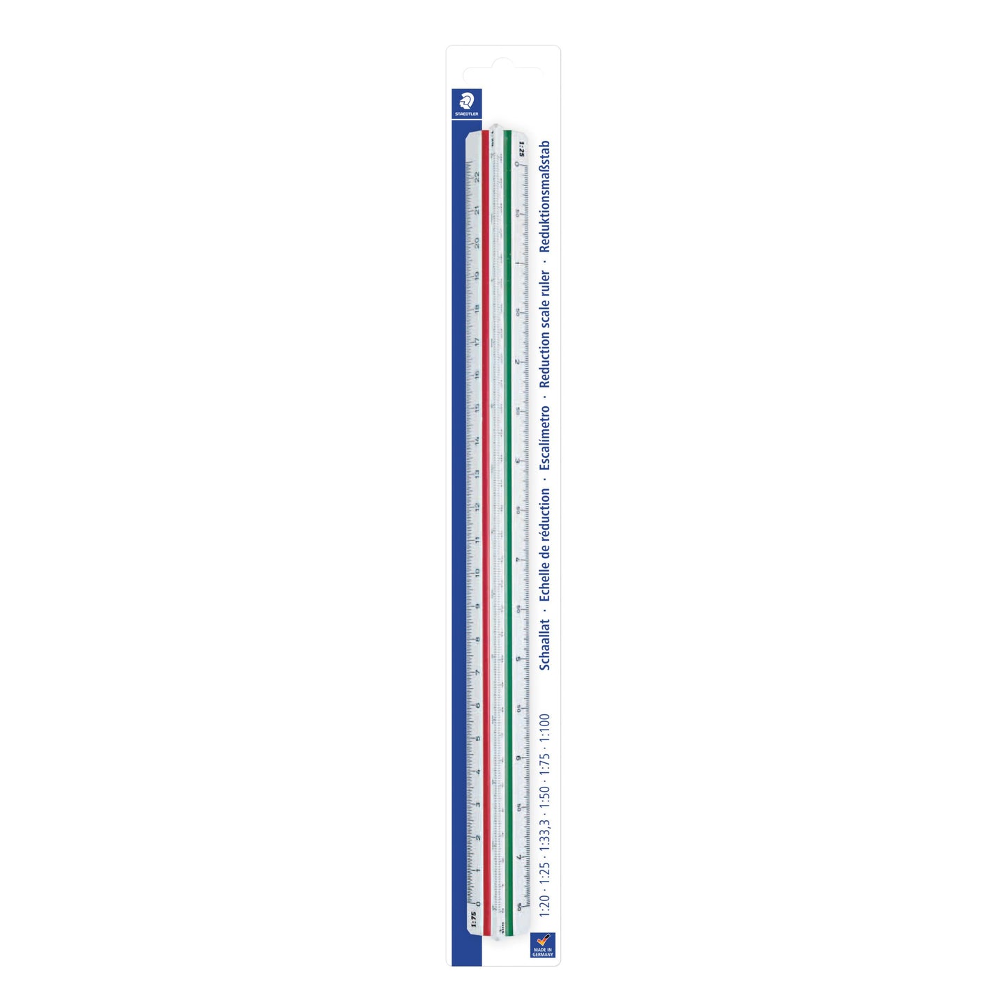 Staedtler - Regla escala 561 300mm división entrenamiento | 6 piezas