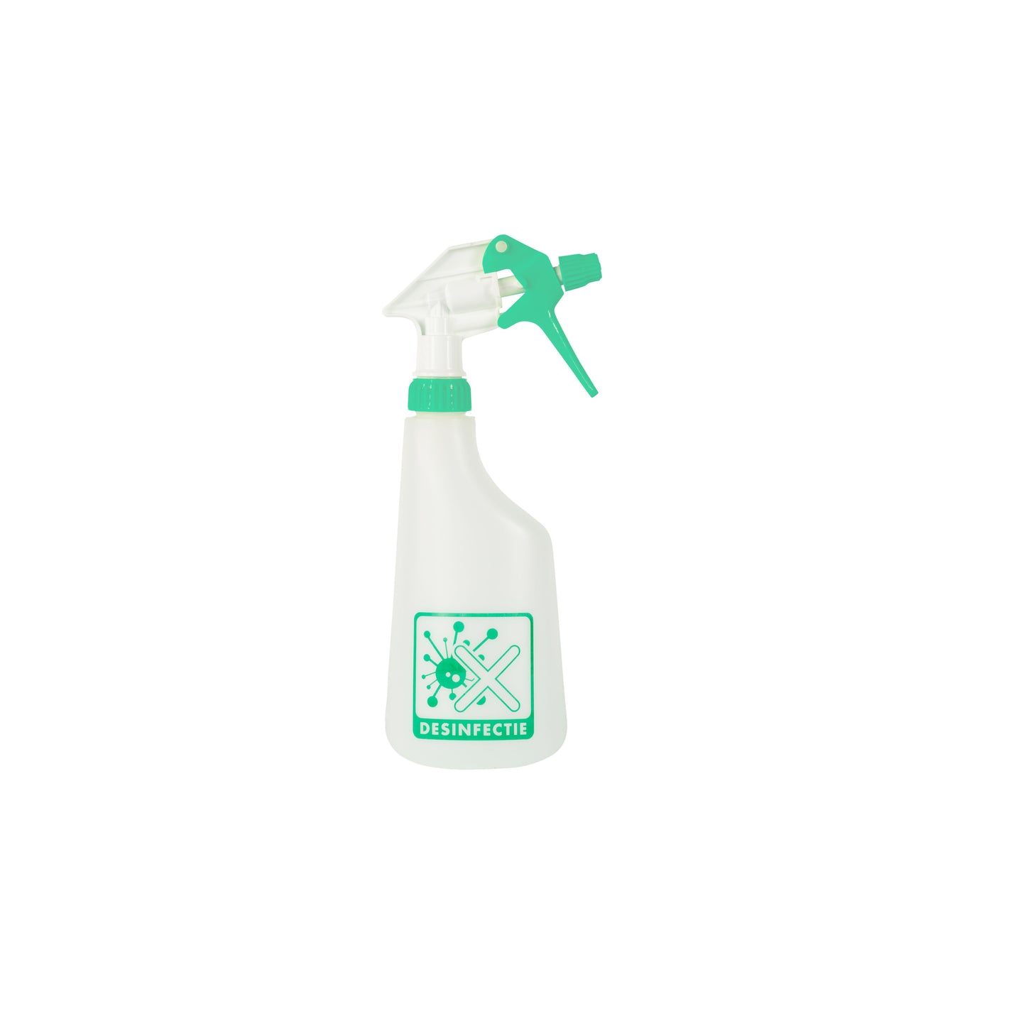 Cleaninq - Flacone spray da 600 ml vuoto con logo disinfezione | 12 pezzi