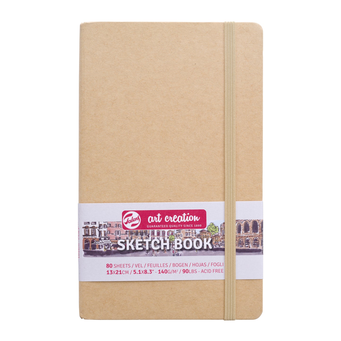 Talens Art Creation - Schetsboek Art Creation 80 witte vellen 140gr 130x210mm kraft