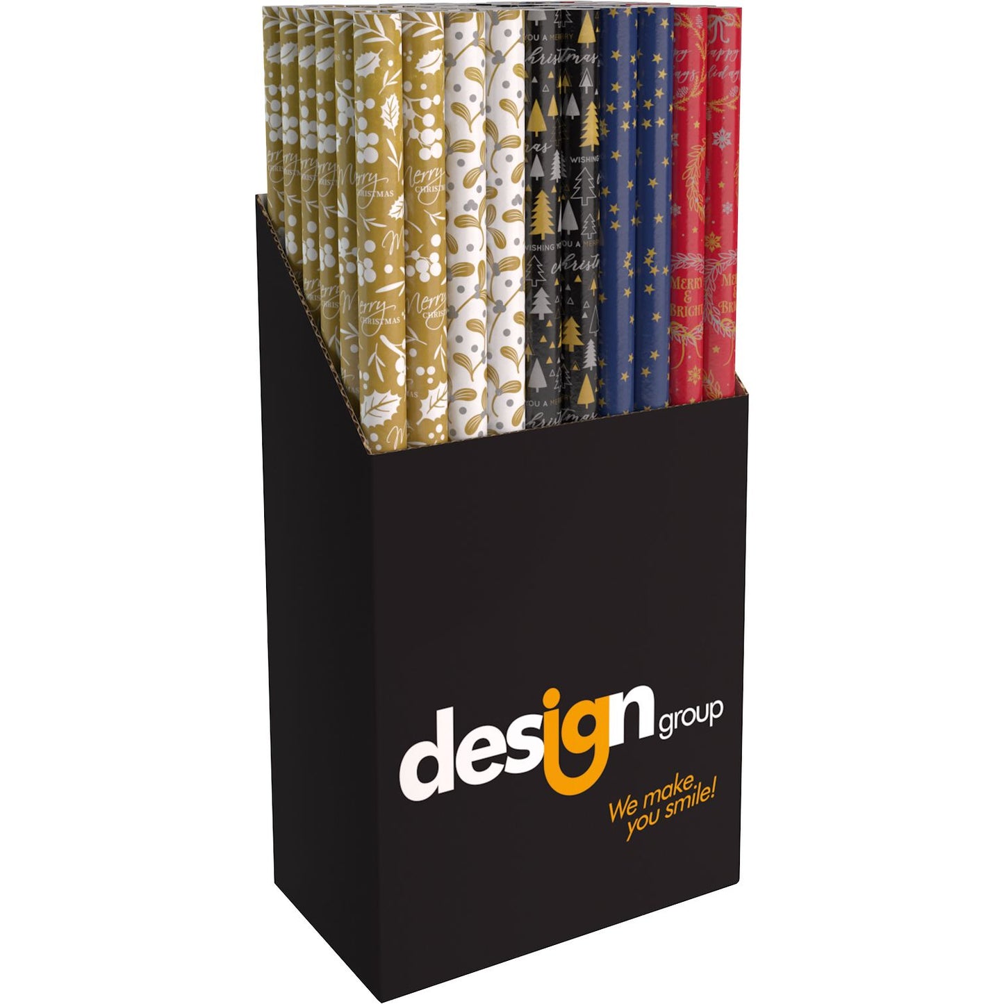 IG design - Inpakpapier Kerst metallic 150x70cm assorti