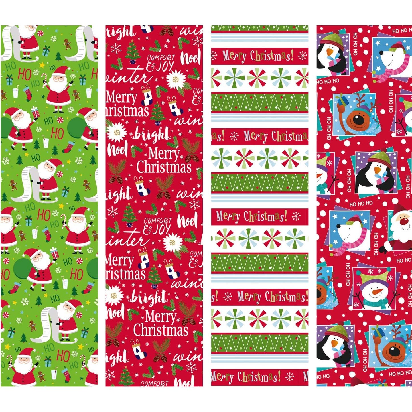 IG design - Inpakpapier Kerst 300x100cm assorti