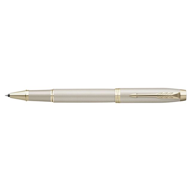 Parker - Bolígrafo roller IM Monocromo champagne GT fino