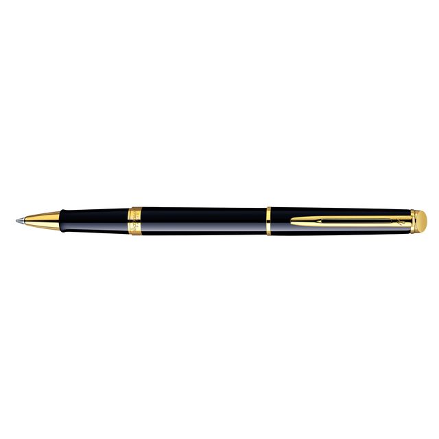 Waterman - Rollerball pen Hémisphère black lacquer GT fine