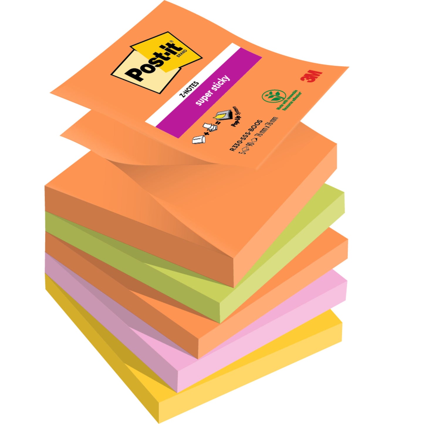 Post-it - Memo pad z-notes r330 super sticky boost | 12 pieces