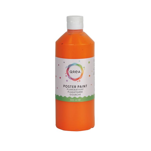 Qrea - Plakkaatverf oranje 500ml