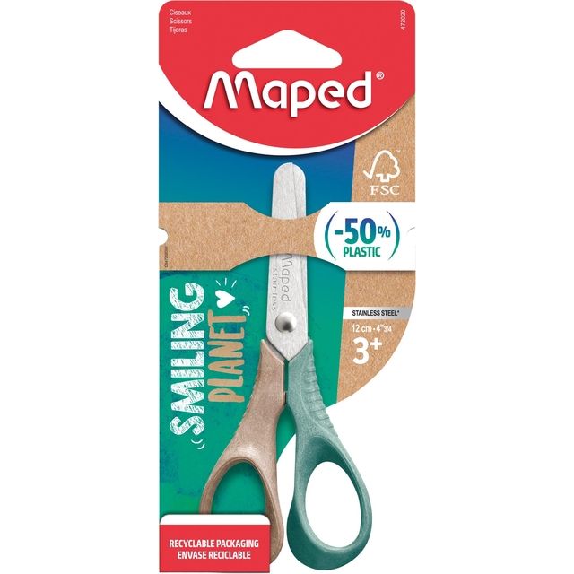 Maped - Tijeras Planeta Sonriente 12cm
