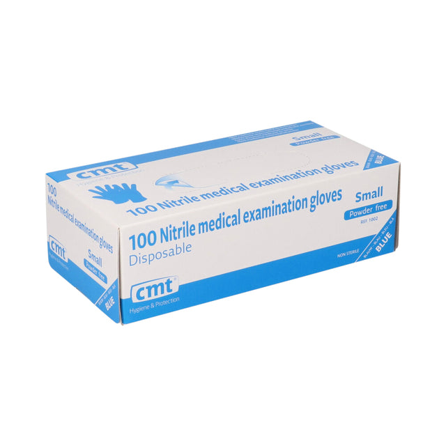 CMT - Gant S nitrile bleu 100 pièces