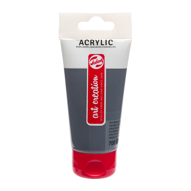 Talens Art Creation - Acrylverf tac 708 paynesgrijs tube 75ml | 3 stuks