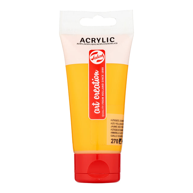 Talens Art Creation - Peinture acrylique Art Creation 270 jaune azo foncé tube de 75ml