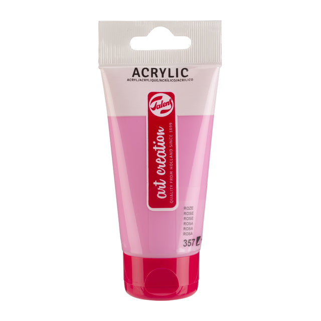 Talens Art Creation - Peinture acrylique Art Creation 357 rose tube de 75ml | 3 pièces