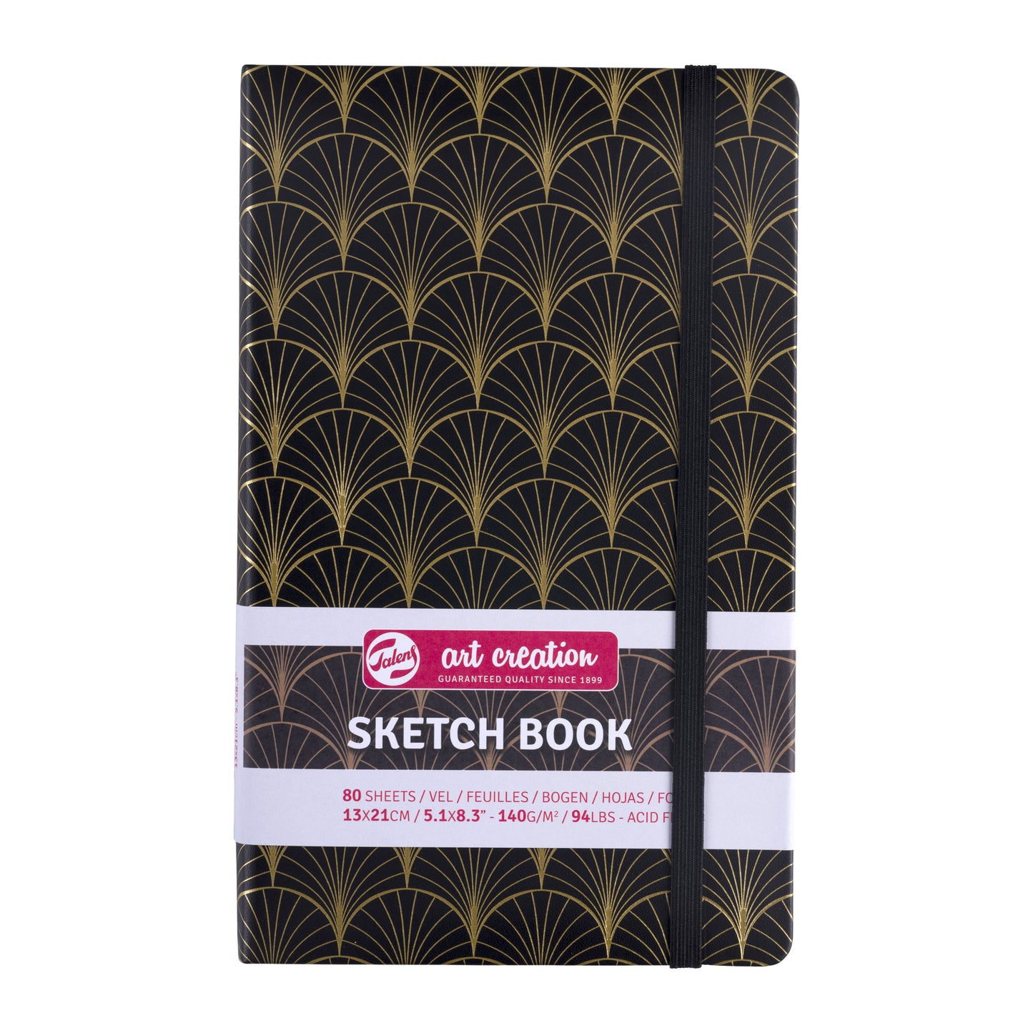 Talens Art Creation - Skizzenbuch Art Creation 80 weiße Blätter 140gr 130x210mm Art Deco | 5 Stück