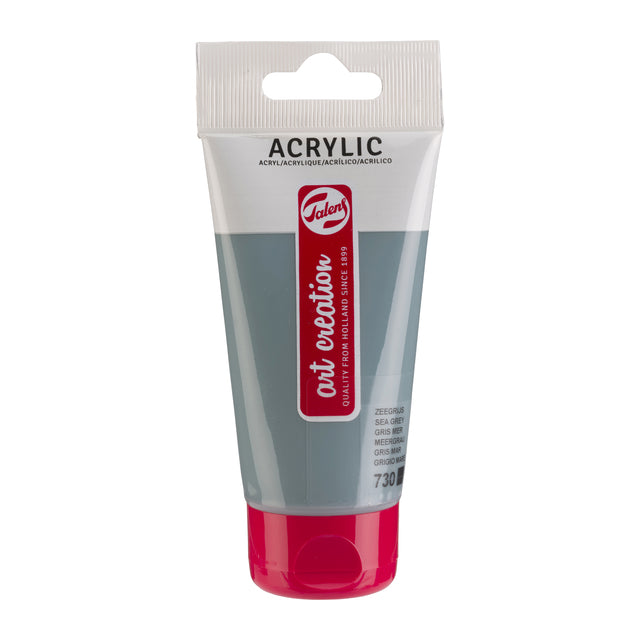 Talens Art Creation - Acrylverf tac 730 zeegrijs tube 75ml | 3 stuks