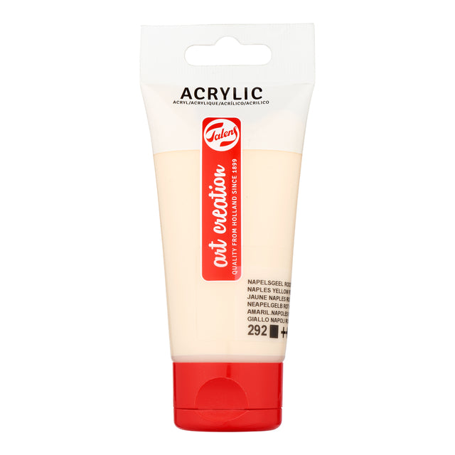 Talens Art Creation - Pintura acrílica Art Creation 292 amarillo nápoles luz roja tubo de 75ml