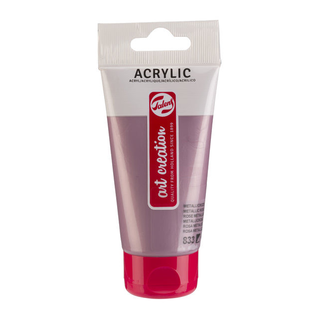 Talens Art Creation - Acrylverf tac 833 metallicroze tube 75ml