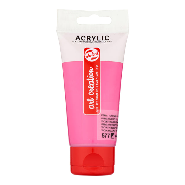 Talens Art Creation - Acrylfarbe Art Creation 577 permanentes rot-violettes Licht, Tube mit 75 ml
