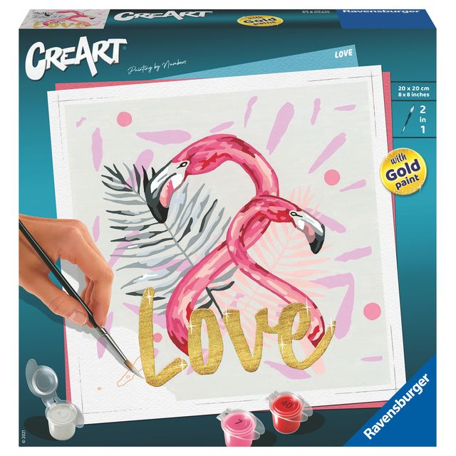 Ravensburger - Dipingi con i numeri CreArt Love