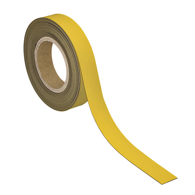 Maul - Nastro magnetico scrivibile - cancellabile 10mx30mmx1mm giallo