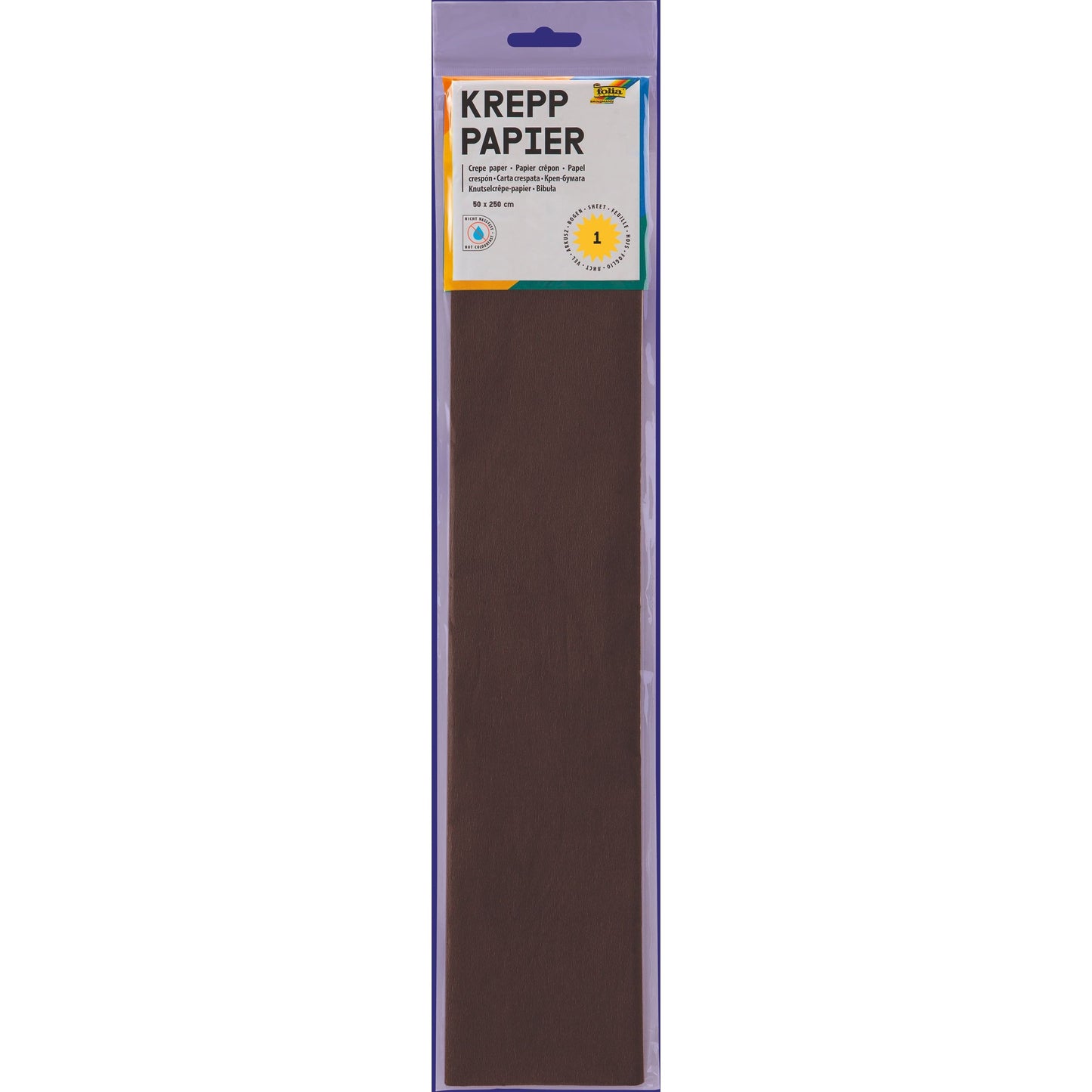 Folia Paper - Crepepapier folia 50x250cm 115 chocoladebruin