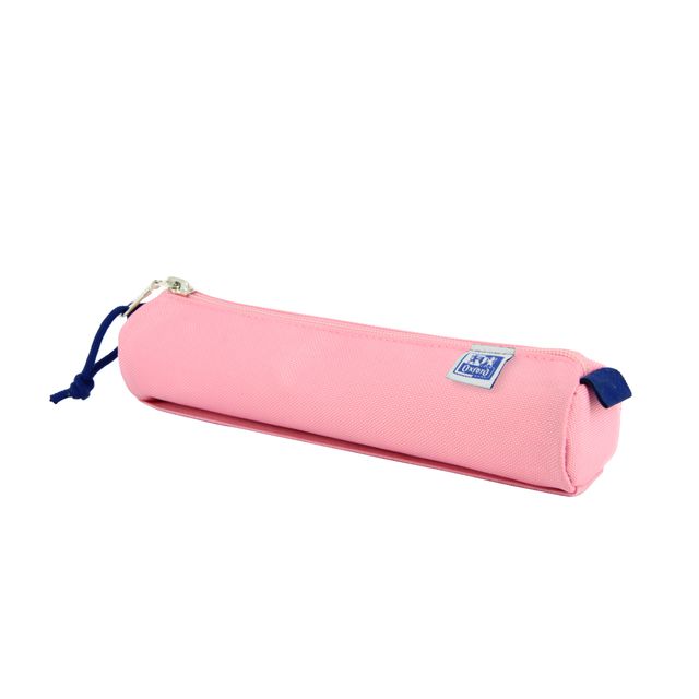 Oxford - Estuche escolar redondo rosa | 5 piezas