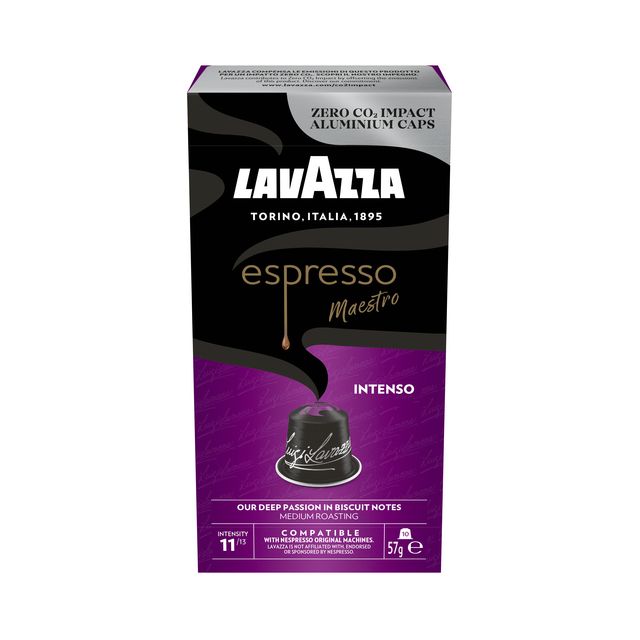 Lavazza - Tazas de café espresso Intenso 10 piezas