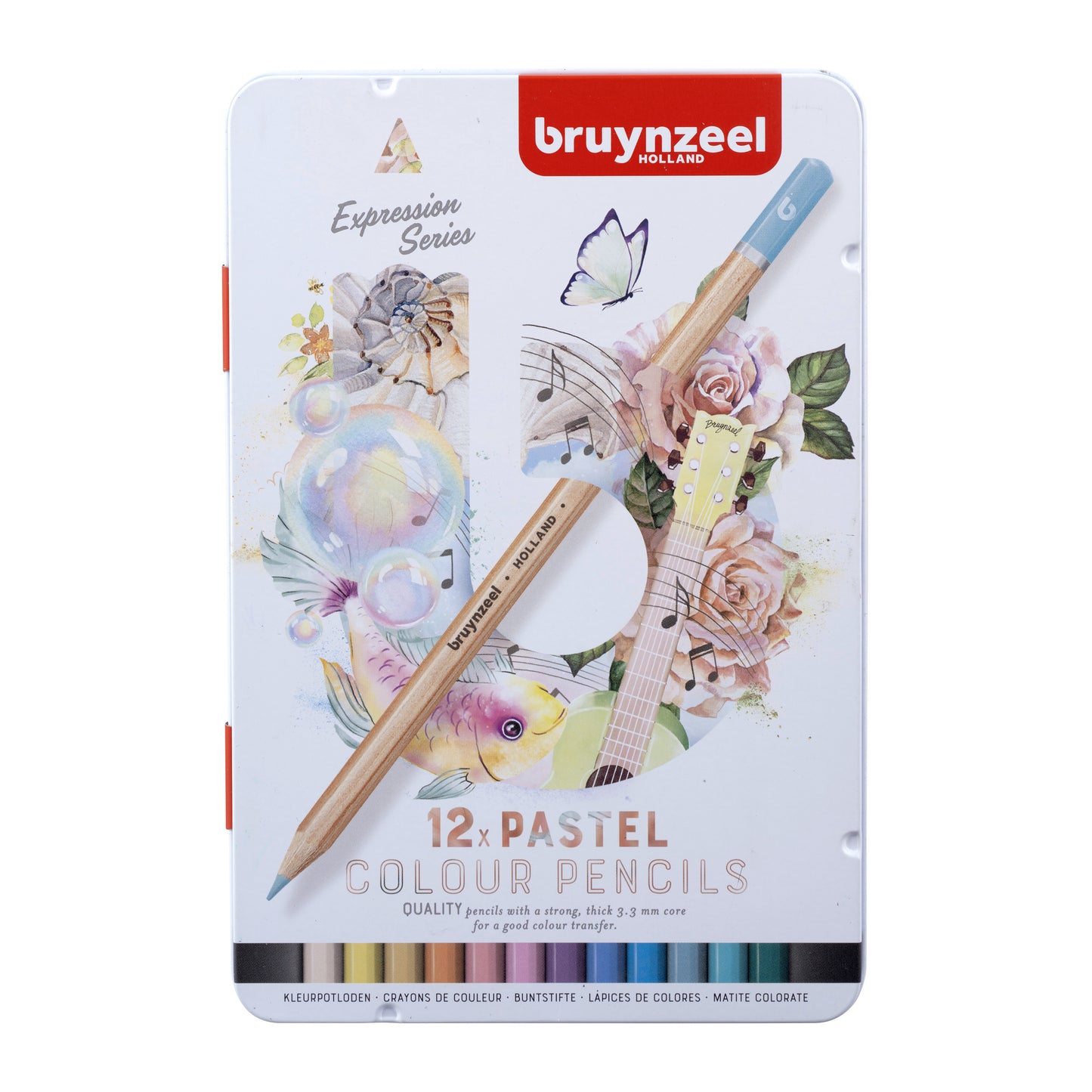 Bruynzeel – Buntstift-Sion-Set mit 12 Pastellstücken
