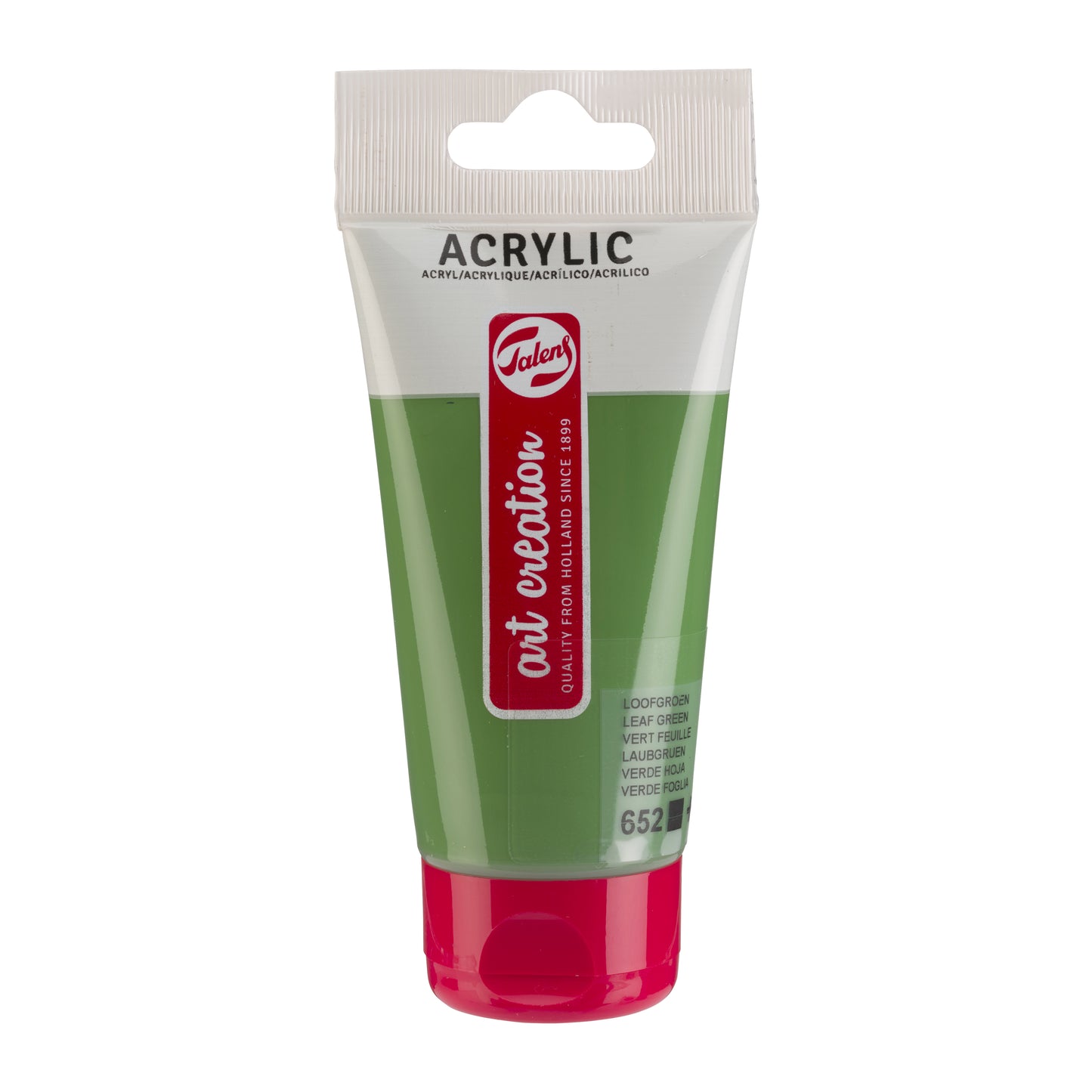 Talens Art Creation - Pintura acrílica Art Creation 652 verde hoja tubo de 75ml | 3 piezas