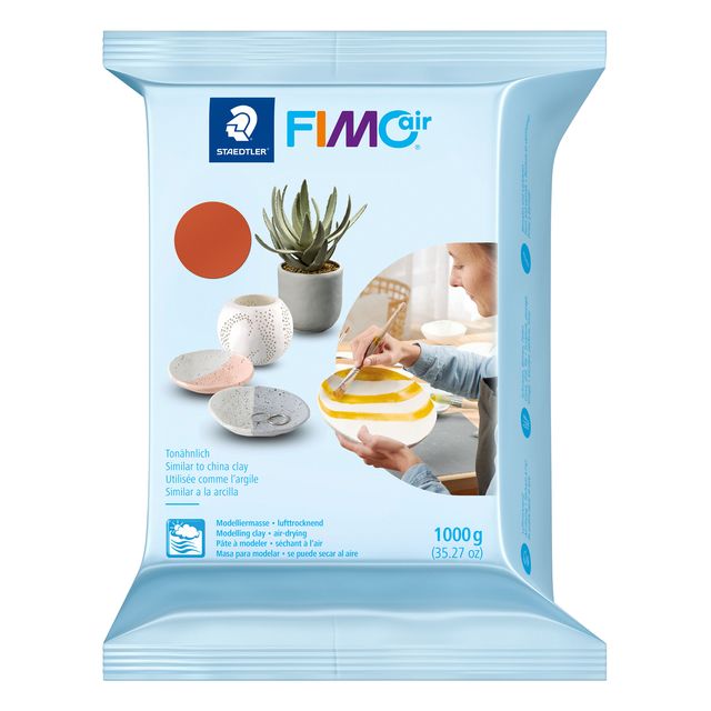 Fimo Staedtler - Plastilina fimo air 1 kg terracota | 6 piezas