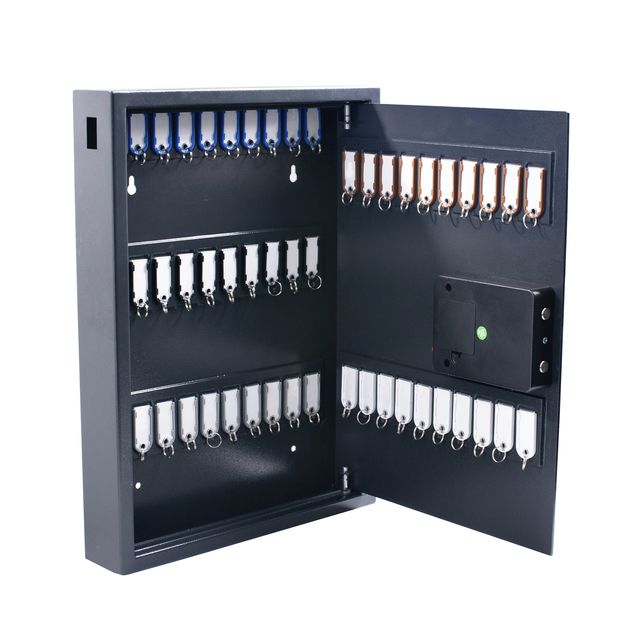Pavo - Armoire à clés haute et magnétique 50 crochets 575x450x77mm