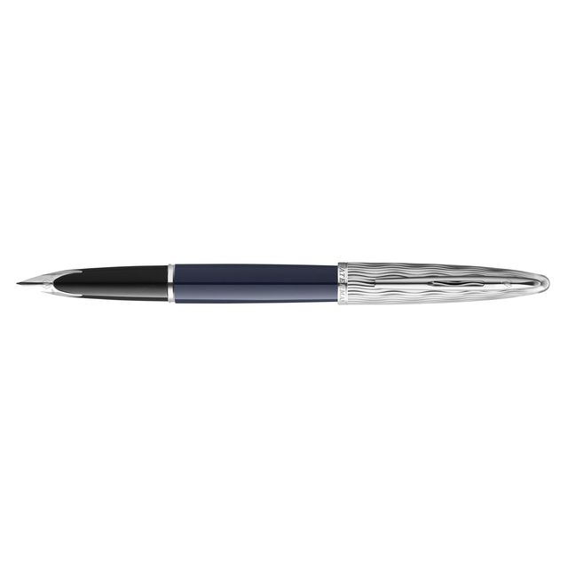 Waterman - Pluma estilográfica Carène L'essence du blue deLuxe CT mediana