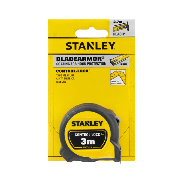 Stanley - Mètre ruban Control-Lock 3 mètres 19mm