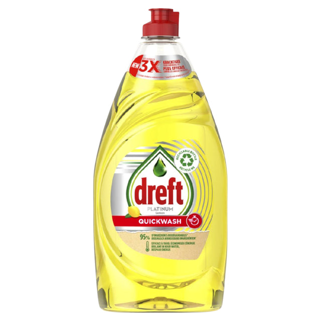 Dreft - Detersivo liquido per piatti al limone Quickwash 780ml | 8 pezzi