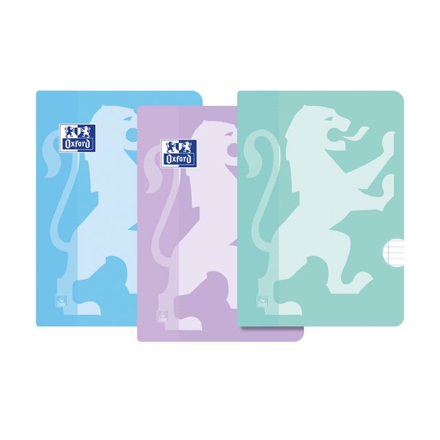 Oxford - Escuela de Escritura Línea A4 72 páginas 80gr sello pastel de 3 piezas