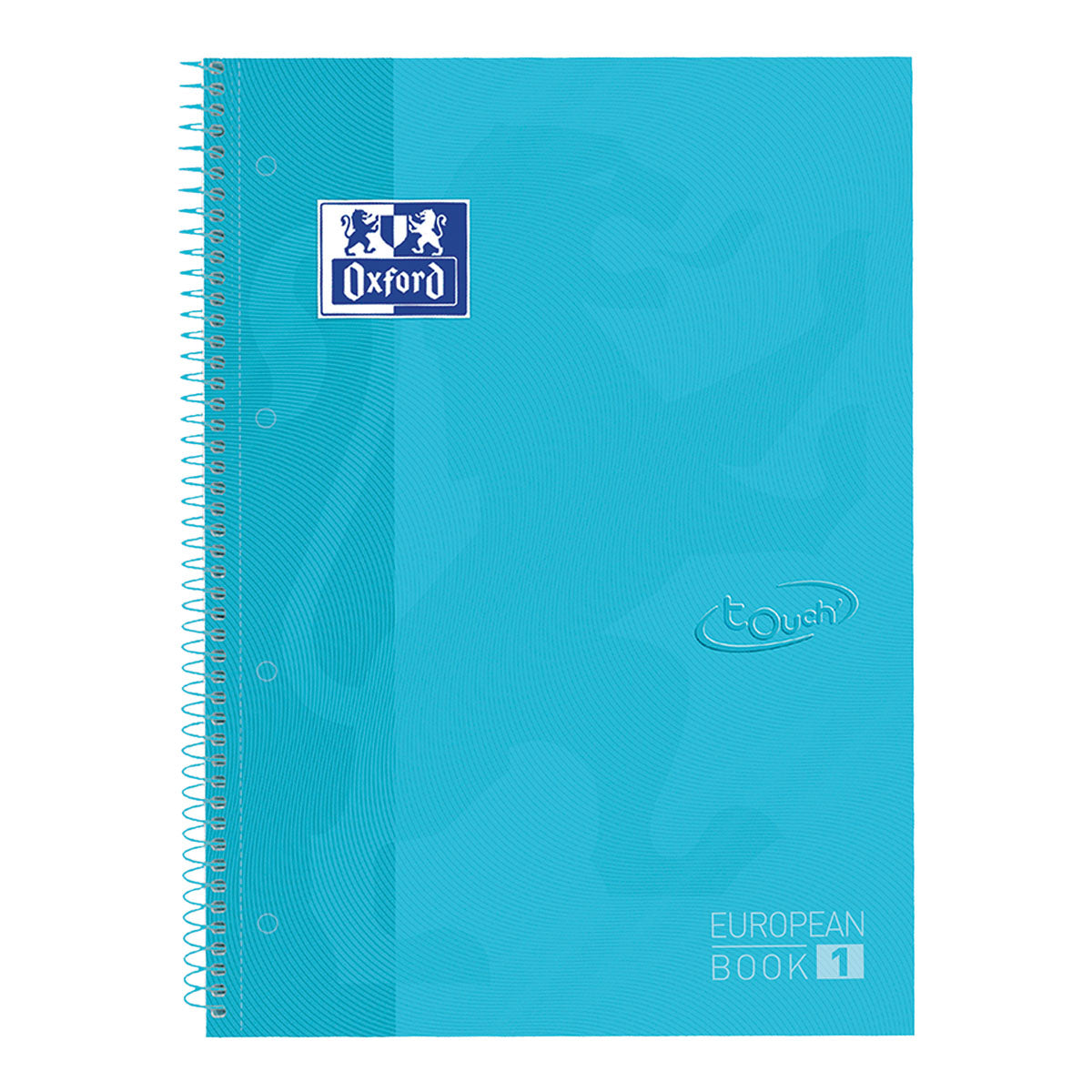 Oxford - Cuaderno Touch peanbook A4+ raya de 4 agujeros 80 hojas azul pastel