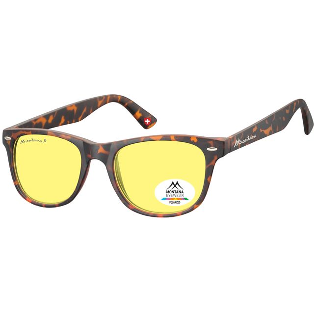 Montana - Gafas de sol con cristal de tortuga polarizado amarillo